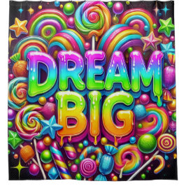 Cortina De Ducha Dream Big