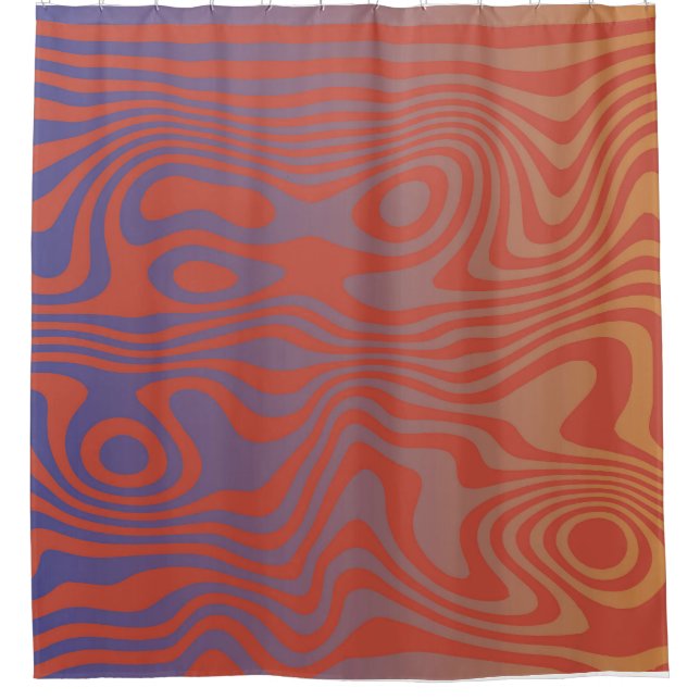 Cortina De Ducha Dream Flow l Abstract Trippy Pattern - No. 01  (Anverso)