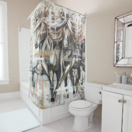 Cortina De Ducha Drei Tölter Braun