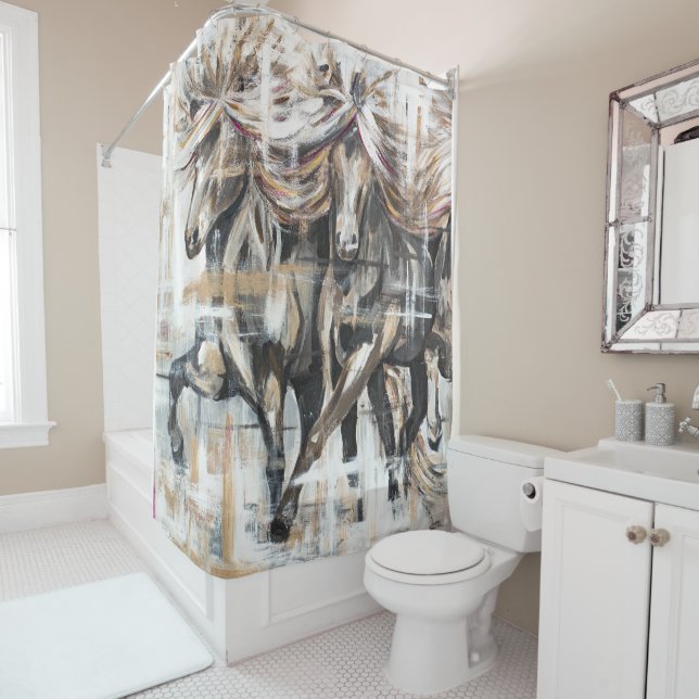 Cortina De Ducha Drei Tölter Braun (In situ)