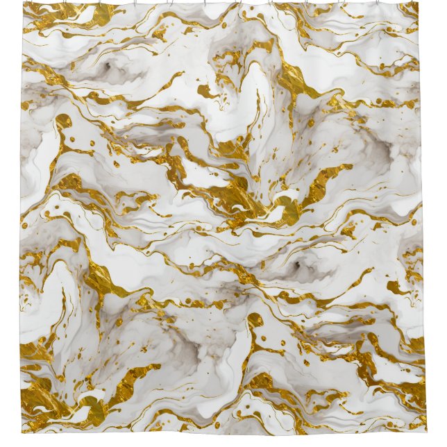Cortina De Ducha Ducha de Moda elegante de Mable Marble (Anverso)