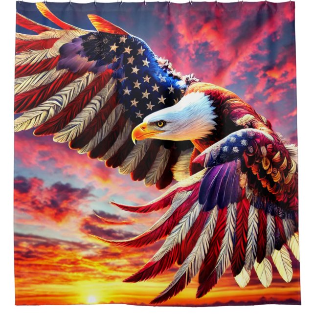Cortina De Ducha Eagle Art (Anverso)