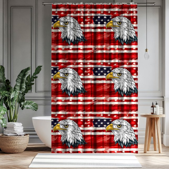 Cortina De Ducha Eagle Emblem Curtain Bold Patriotic Bath Design (Eagle Emblem Curtain Bold Patriotic Bath Design)