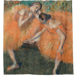 Cortina De Ducha Edgar Degas Dos Bailarinas, ámbar