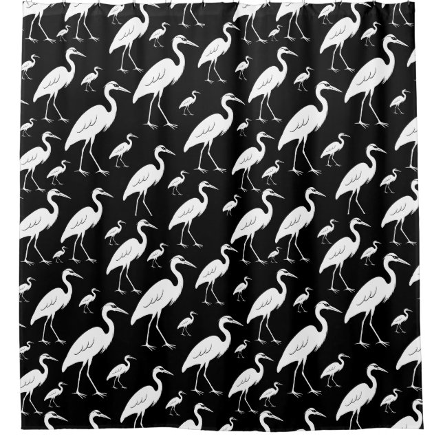 Cortina De Ducha Egrets (Anverso)