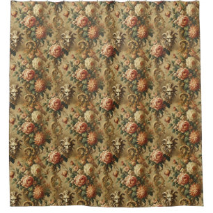 Cortina De Ducha El amigo dorado - Diseño gótico victoriano