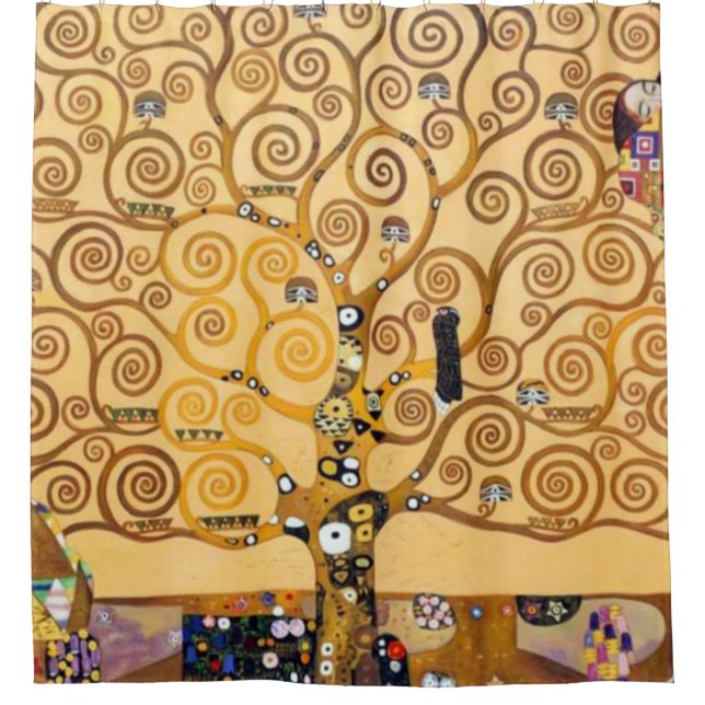 Cortina De Ducha El Árbol De La Vida Gustav Klimt (Anverso)