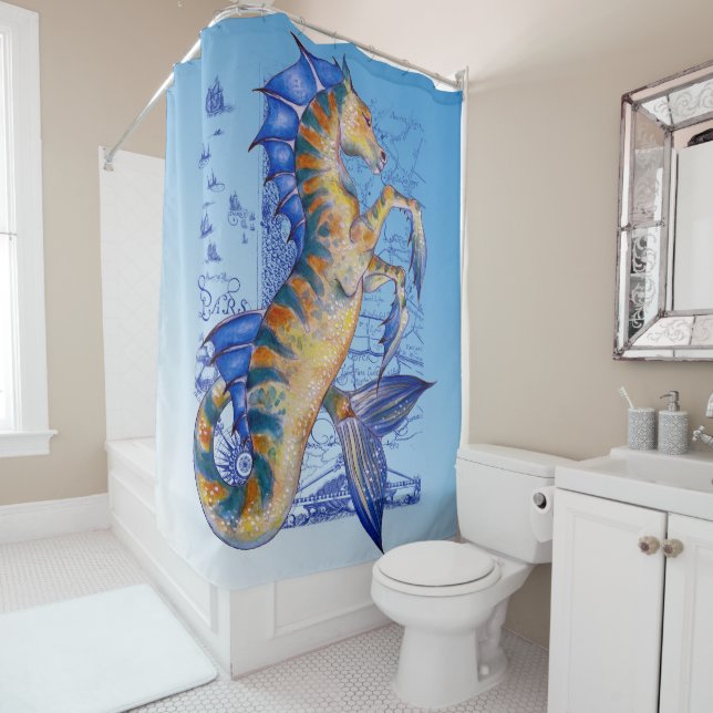 Cortina De Ducha El caballo de Neptuno (In situ)