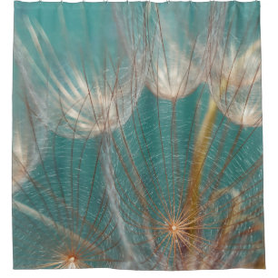 Cortina De Ducha El dandelion blanco en la fotografía de primer pla