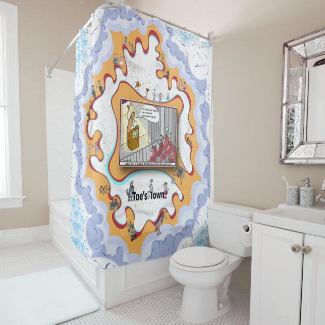 Cortina De Ducha El Depresor de Lengua | Humor Satírico (In situ)