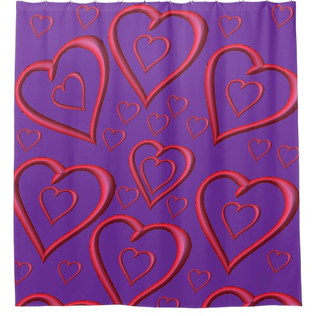 Cortina de ducha el día de San Valentín (Anverso)
