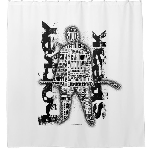 Cortina De Ducha El hockey habla (Anverso)