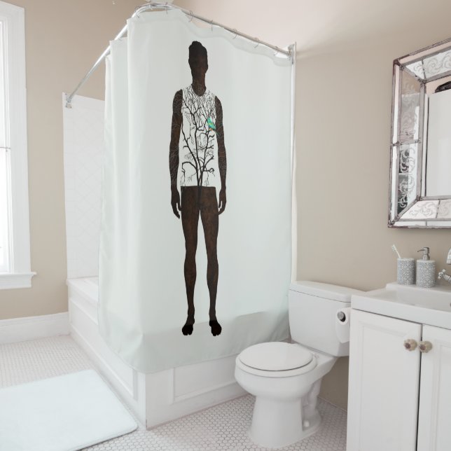 Cortina De Ducha El hombre como árbol de campo (In situ)