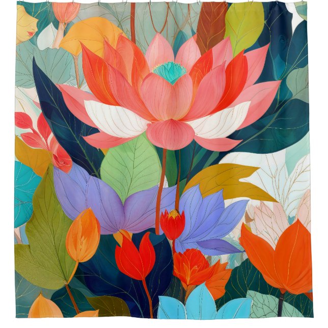 Cortina De Ducha El jardín de terciopelo (Anverso)