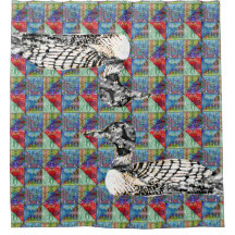 El loco modela el edredón