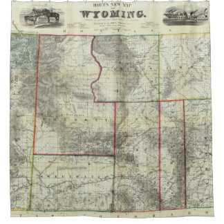 Cortina De Ducha El nuevo mapa de Holt, Wyoming