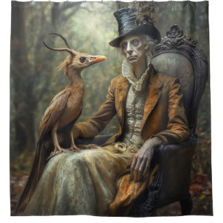 Cortina De Ducha 🎩 El Odio Antiguo - Retrato Surrealista