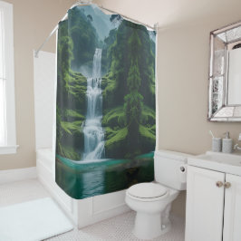 Cortina De Ducha El paisaje mágico de las cataratas