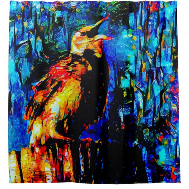 Cortina De Ducha El pájaro solitario 2 (Anverso)