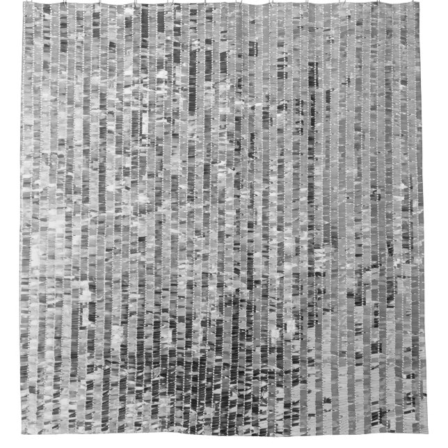 Cortina De Ducha El plateado secuela un patrón impecable (Anverso)