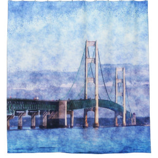 Cortina De Ducha El puente Mackinac