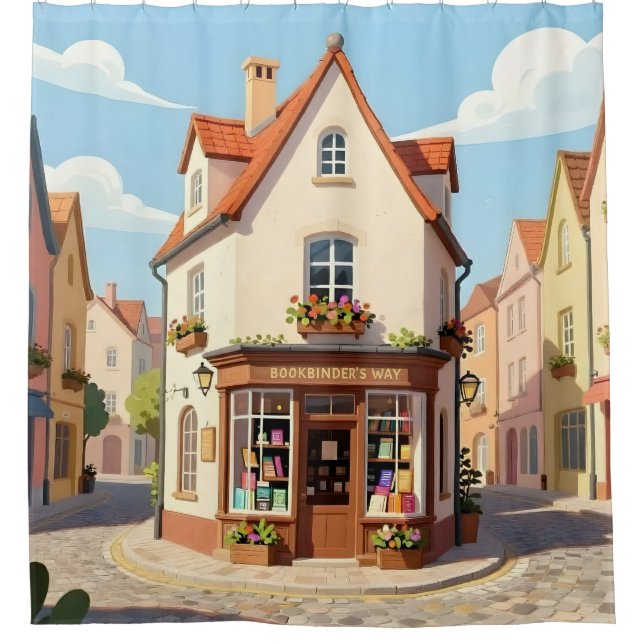 Cortina De Ducha El rincón de lectura -  (Anverso)