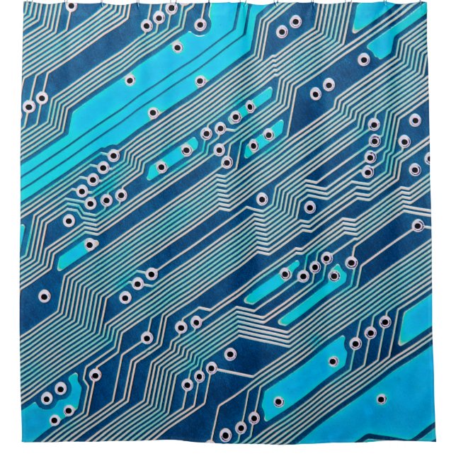 Cortina De Ducha Electronic circuit board close up. circuit,board,b (Anverso)