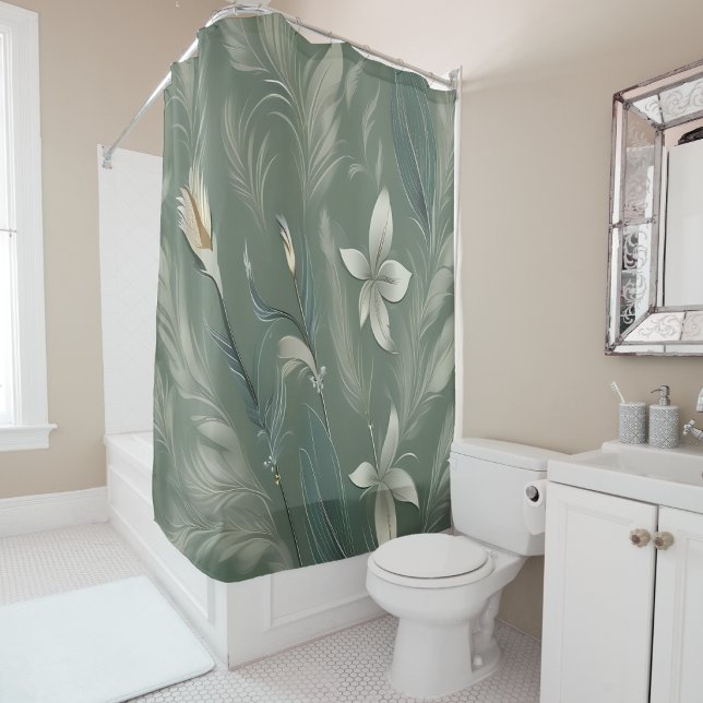 Cortina De Ducha Elegancia de Hiedra (Ivy Elegance Shower Curtain
)