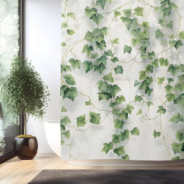 Cortina De Ducha Elegancia de la Liga Ivy en acuarela