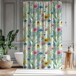 Cortina De Ducha Elegant Floral Curtain Gift for Mom and Dad