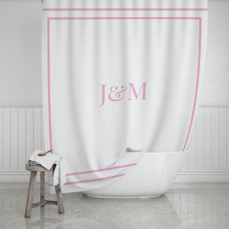 Cortina De Ducha Elegant Hotel Chic Stylish Monogram Ampersand