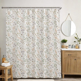 Cortina De Ducha Elegante Boho Flor Silvestre