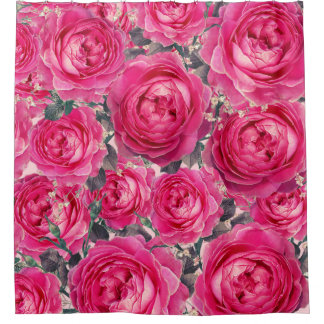 Cortina De Ducha Elegante Bouquet de Rosas