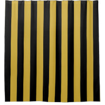 Elegante con rayas verticales negras y doradas met