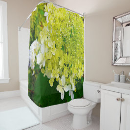 Cortina De Ducha Elegante Hortensia Limelight Verde Chartreuse