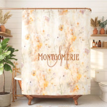 Elegante Monograma de Floral en Acuarela Personali
