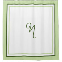 Elegante Monograma de Letra en Script con Borde Ve