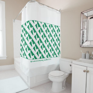 Cortina De Ducha Elegante NIGERIA FLAG Christian