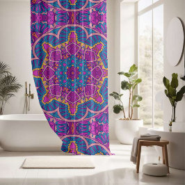 Cortina De Ducha Elegante patrón continuo colorido 