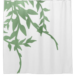 Cortina De Ducha Elegante vegetación