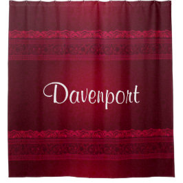 Cortina De Ducha Elegante y elegante fondo rojo