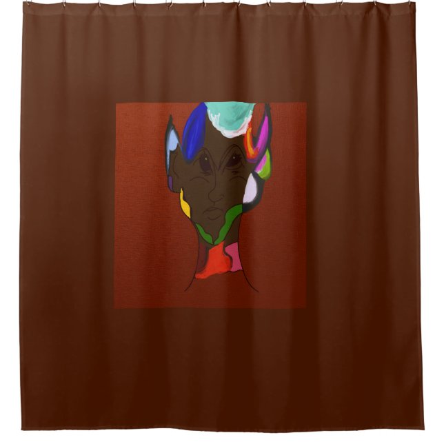 Cortina De Ducha Elf Map Art  (Anverso)