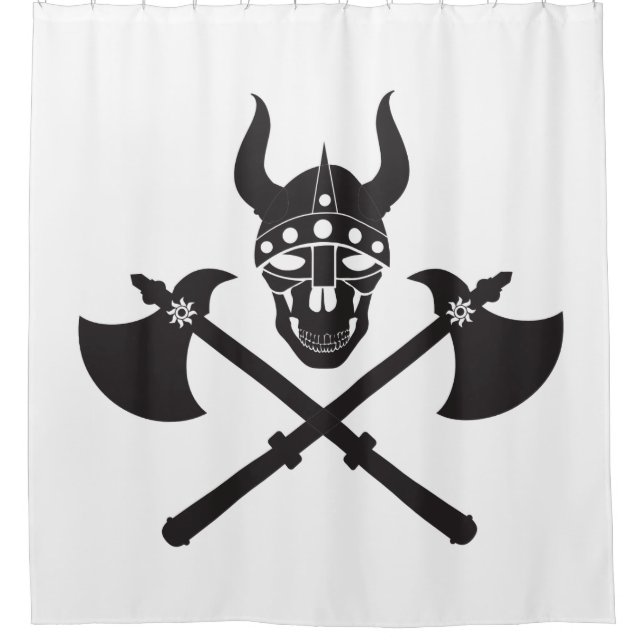 Cortina De Ducha Emblema de viking (Anverso)