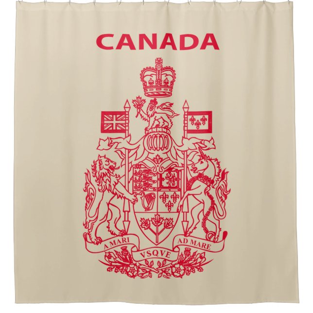 Cortina De Ducha emblema nacional de Canadá (Anverso)