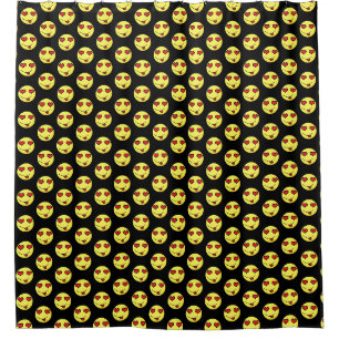 Cortina De Ducha Emoji de enamorado