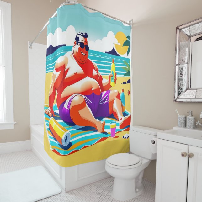 Cortina de ducha en verano (In situ)