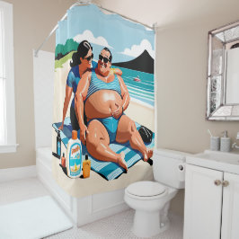 Cortina de ducha en verano