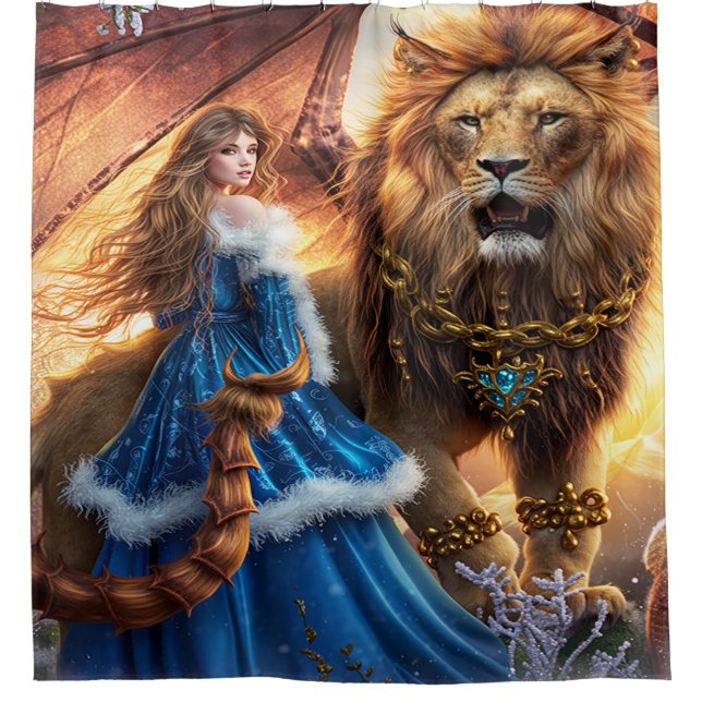 Cortina De Ducha Enchanted Lion Guardian Princess (Anverso)