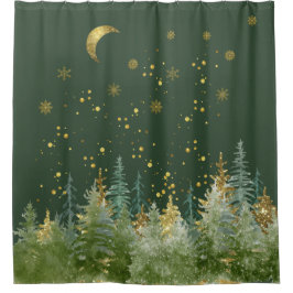 Cortina De Ducha Enchanting Forest Woodland Shower Curtain