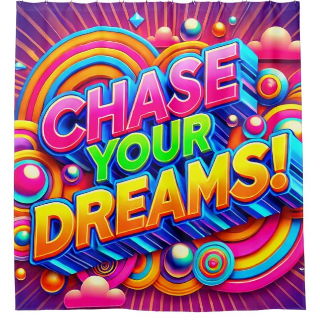 Cortina De Ducha Enmascarar tus sueños (Anverso)